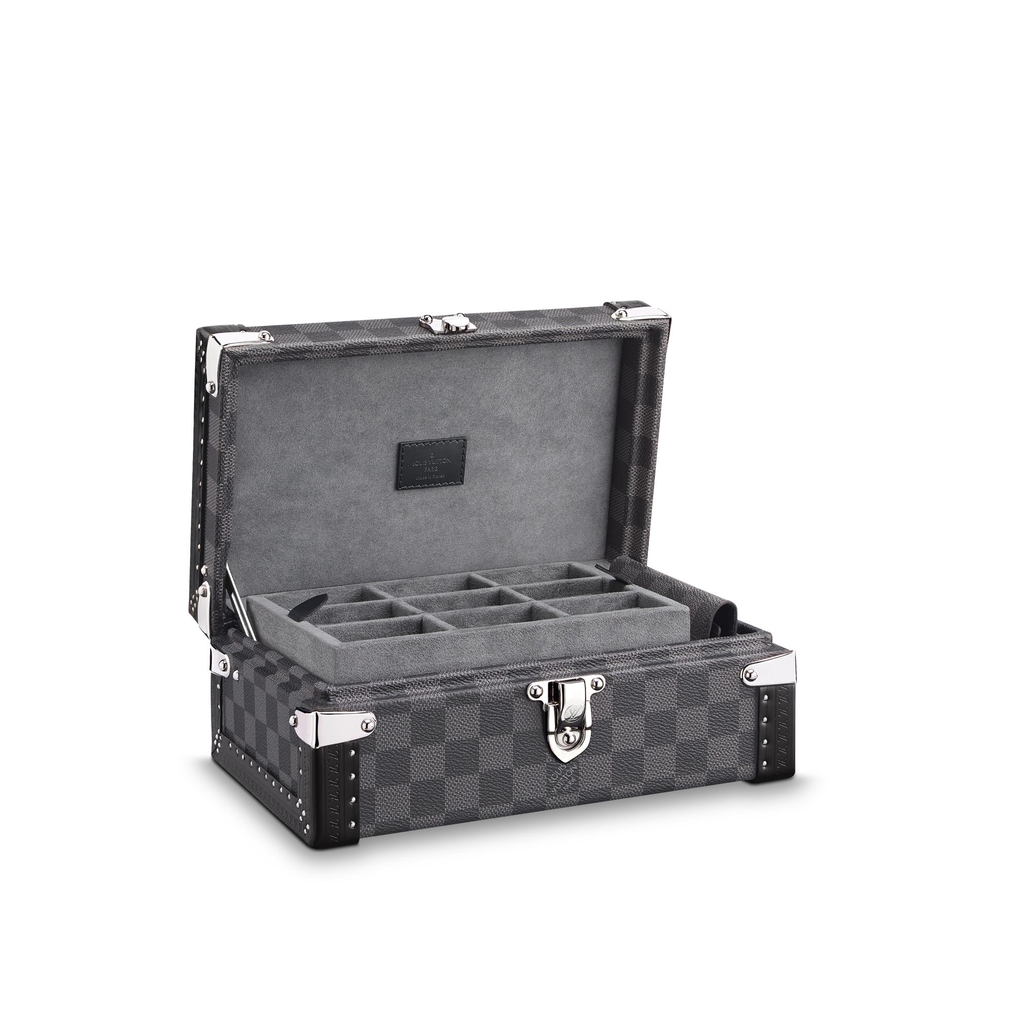 Cufflinks Case Damier Graphite Canvas - Discontinued Product